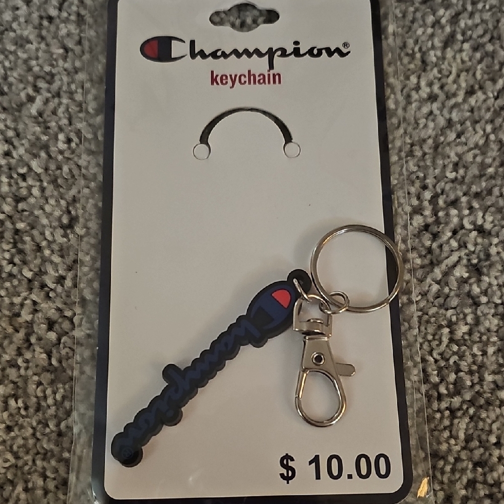 Champion Black Key Chain W Clip #D2